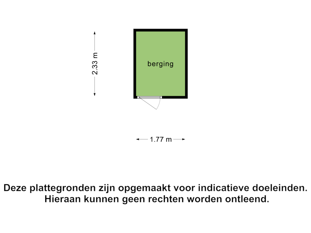 Bekijk plattegrond van Berging van Piet Mondriaanplein 169