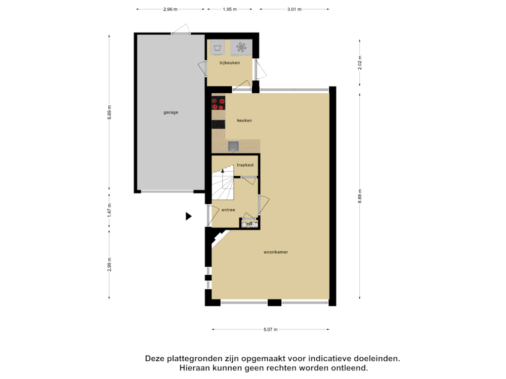 Bekijk plattegrond van Begane Grond van Chopinstraat 7