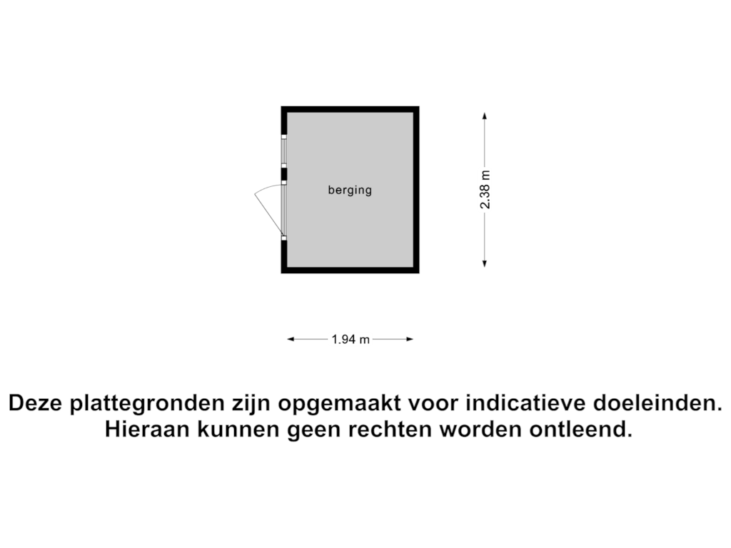 Bekijk plattegrond van Berging van Chopinstraat 7