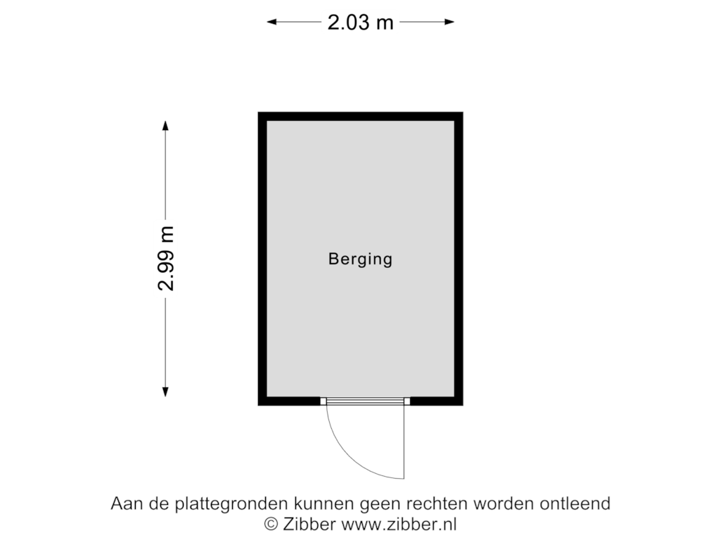 Bekijk plattegrond van Berging van Cosunpark 1-B7