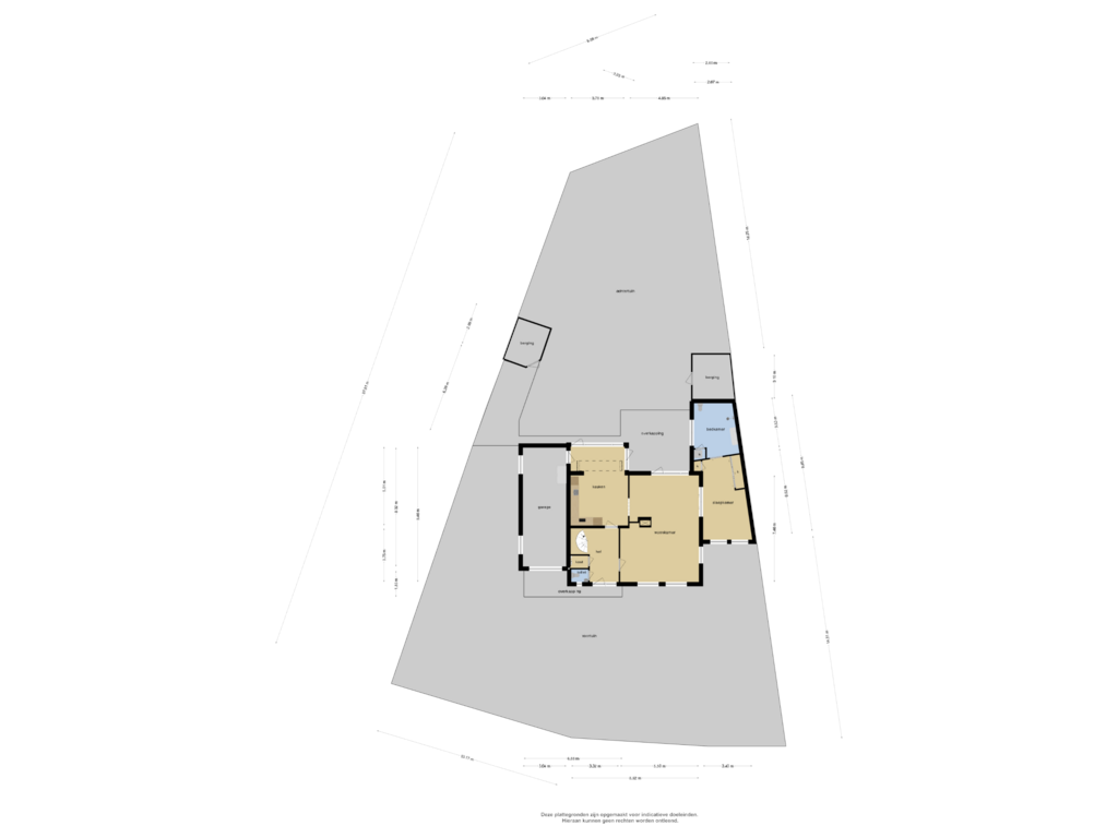 View floorplan of Overzicht woning of Wolverstraat 1-A