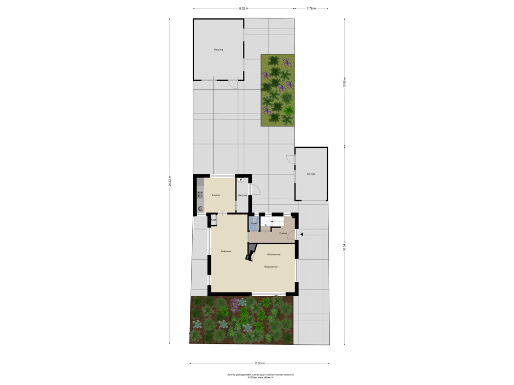 Bekijk plattegrond van Begane grond-Tuin van Schoolstraat 4