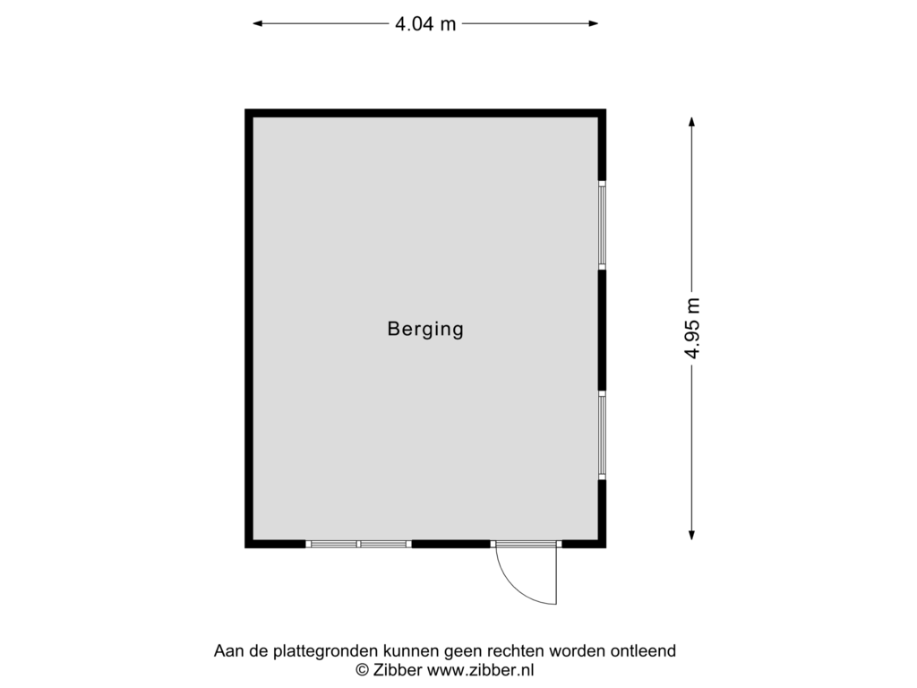 Bekijk plattegrond van Berging van Schoolstraat 4