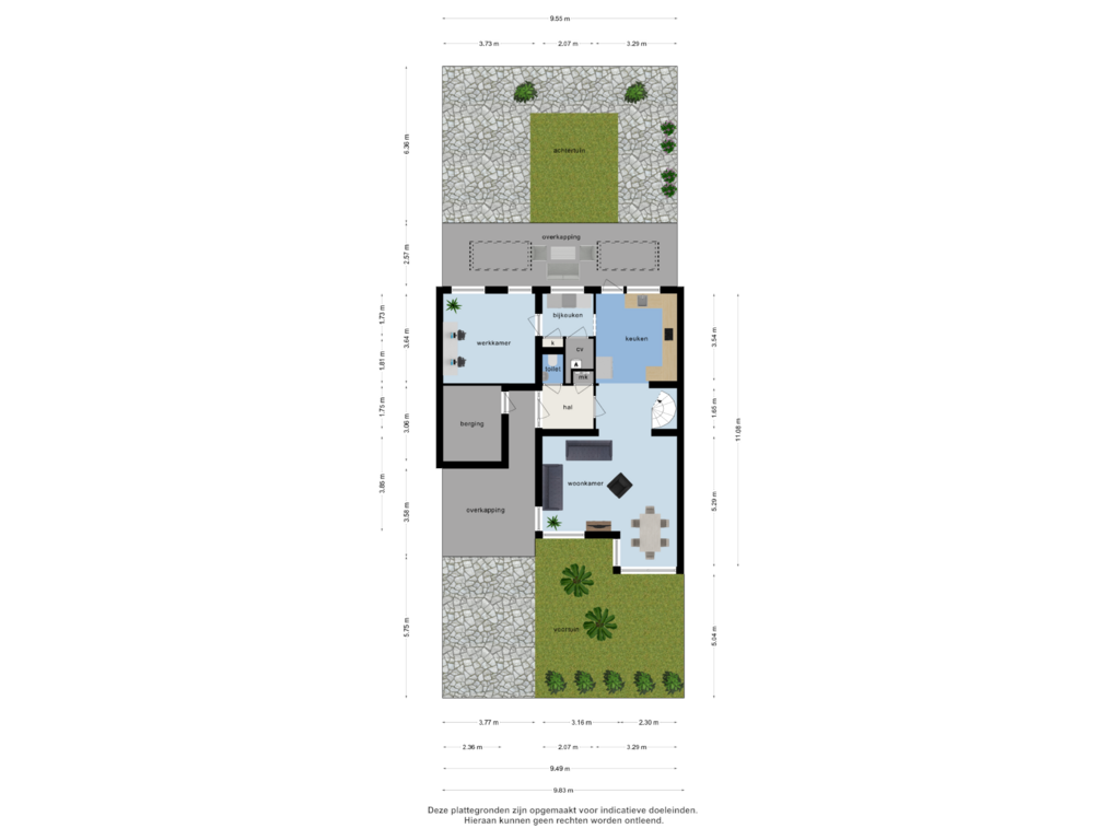 Bekijk plattegrond van overzicht woning van Meidoornstraat 22