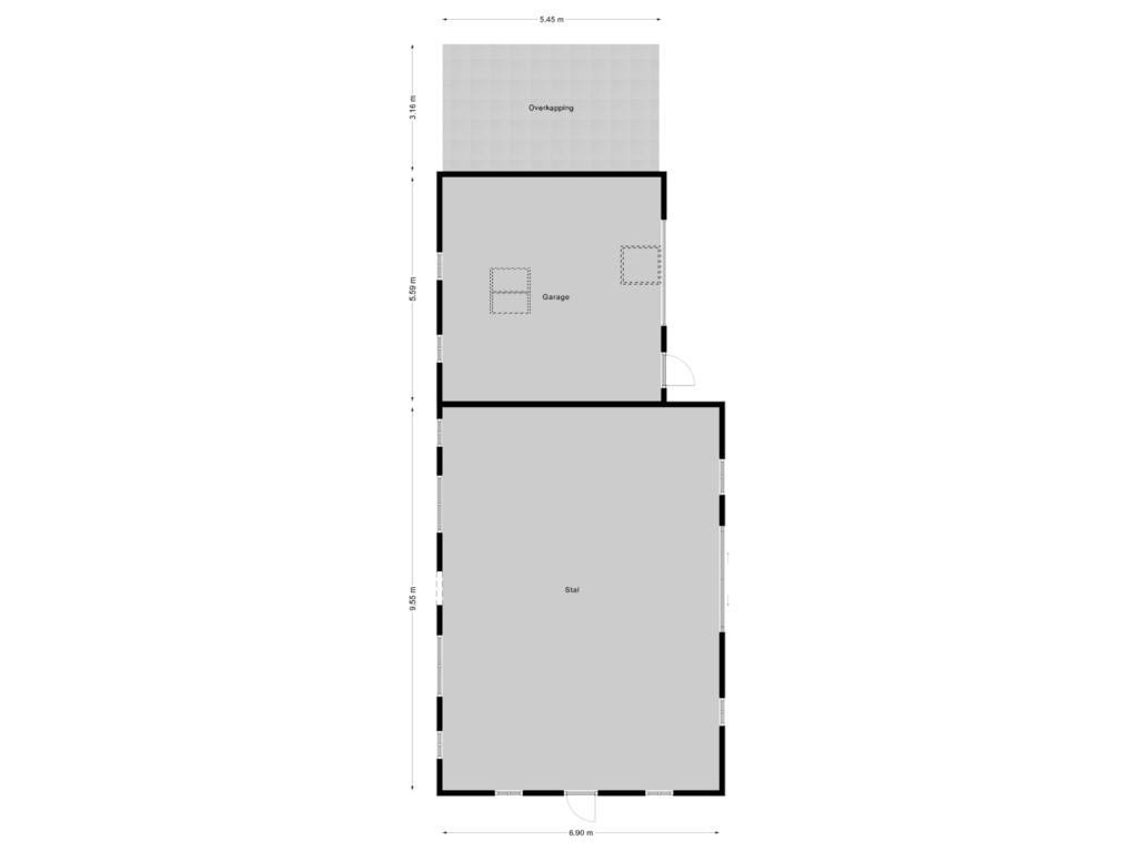 Bekijk plattegrond van Stal van Roekebosscheweg 6