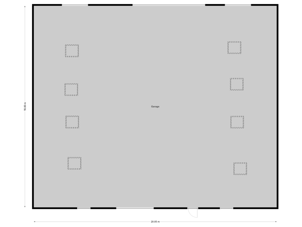 Bekijk plattegrond van Garage  van Roekebosscheweg 6