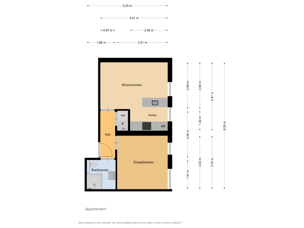 Bekijk plattegrond van Appartement van Heiligeweg 17-H