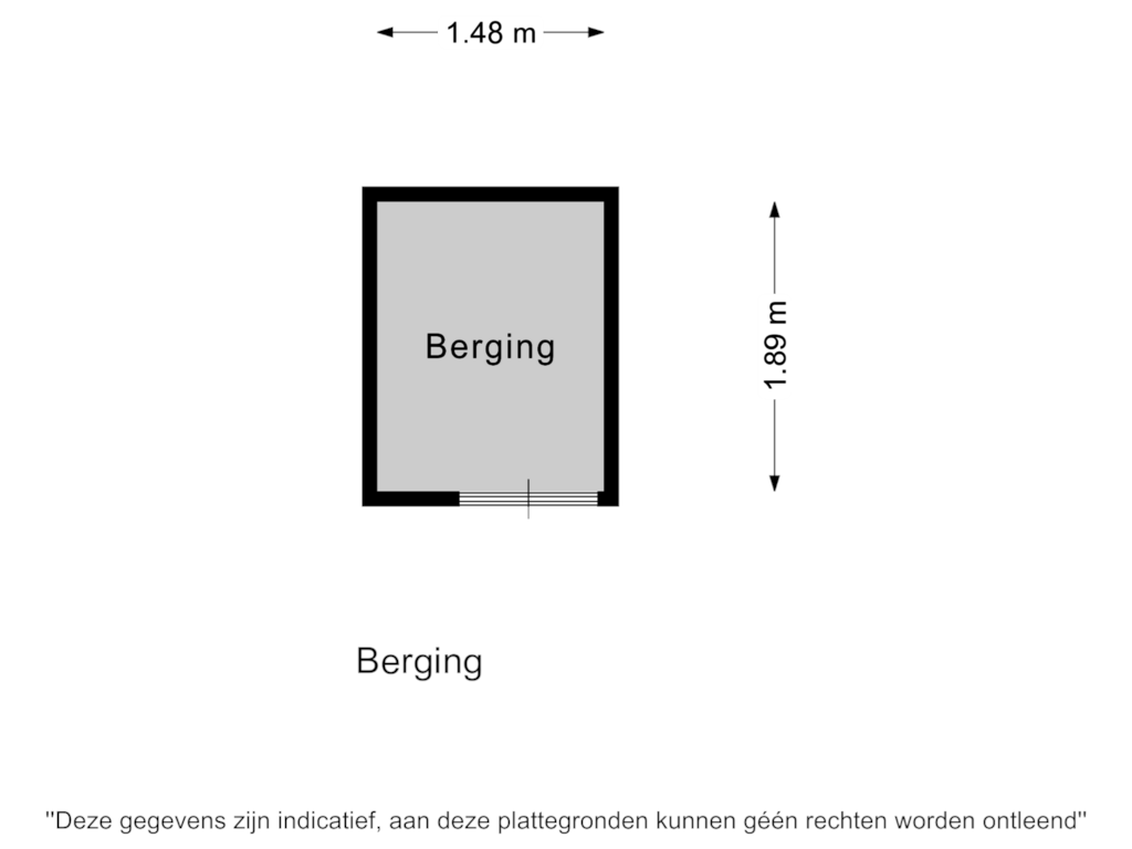 Bekijk plattegrond van Berging van Heiligeweg 17-H