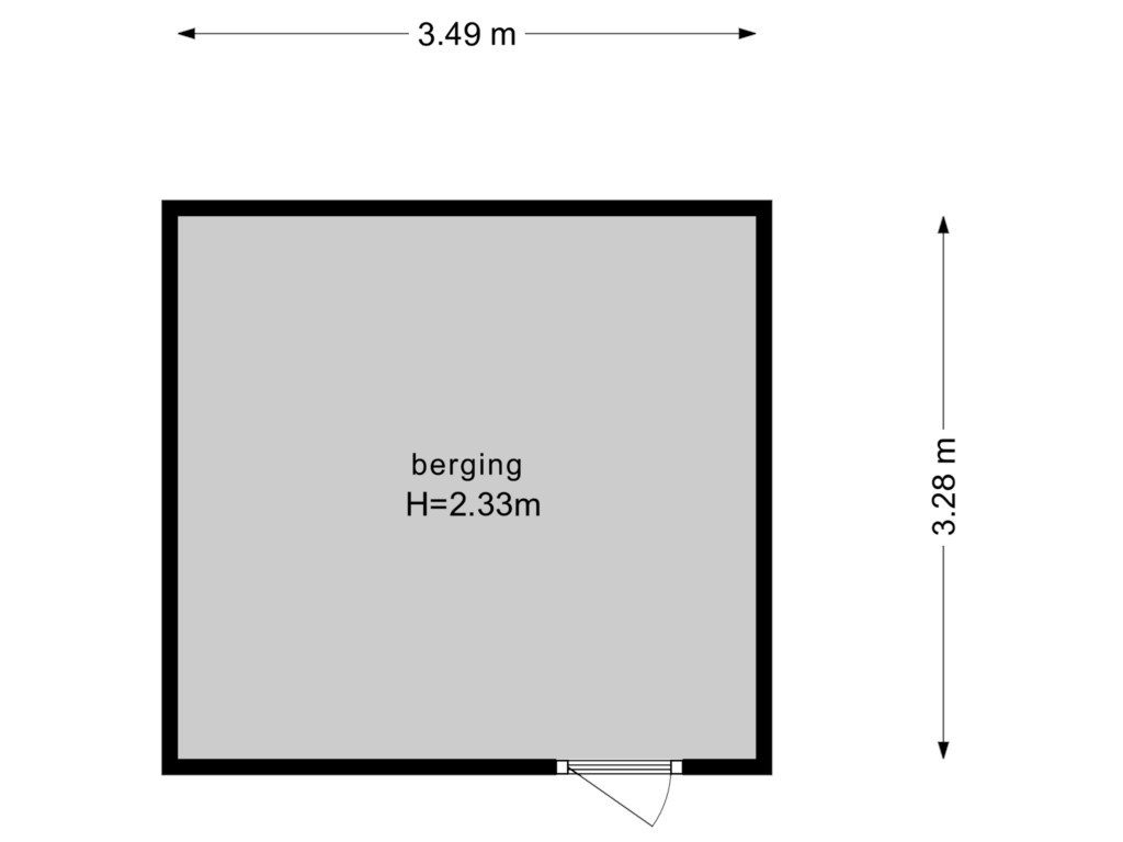 Bekijk plattegrond van Berging van Uilenburgerwerf 51