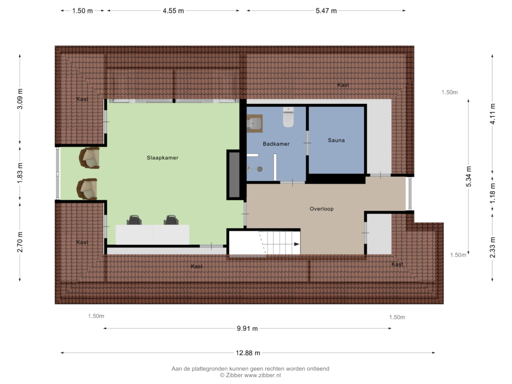 Bekijk plattegrond van Tweede Verdieping van Gerbrandyhof 2