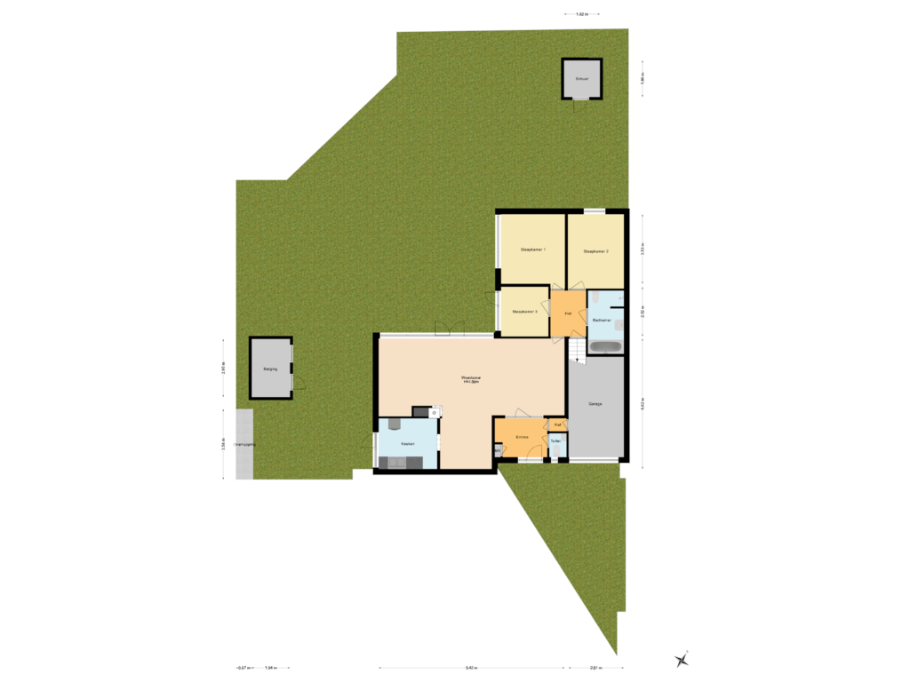 View floorplan of Begane Grond Met Tuin of Dioneplantsoen 6