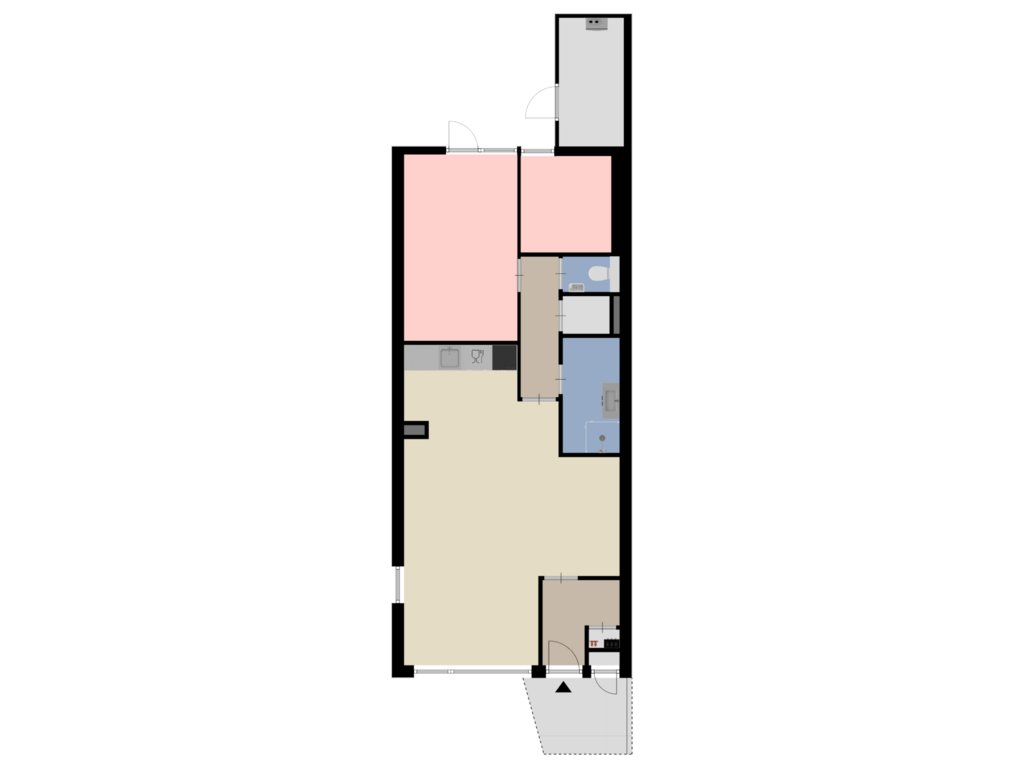 Bekijk plattegrond van Appartement van Spaanderbank 32