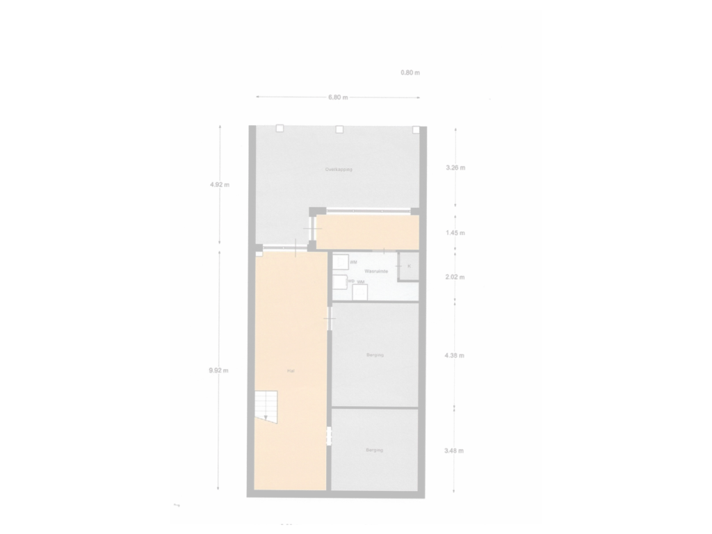 View floorplan of Souterrain of Oostdijk 11