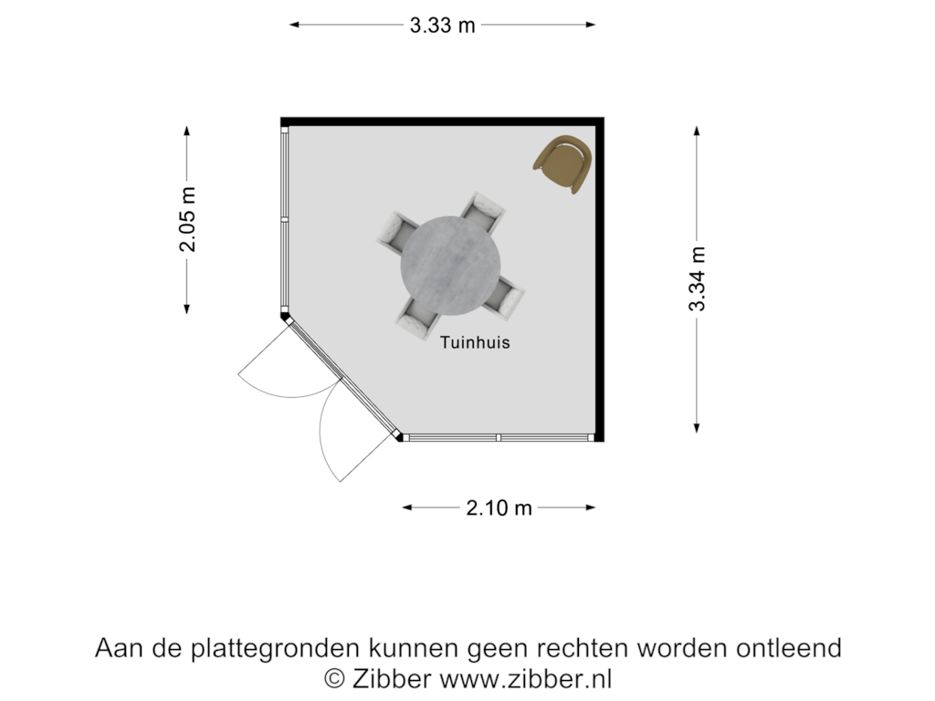 Bekijk plattegrond van Berging van Godfried Bomansstraat 2