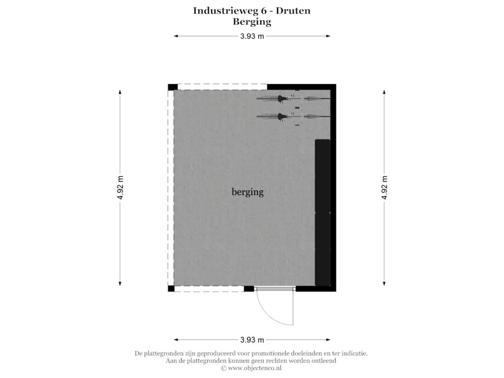 Bekijk plattegrond van BERGING van Industrieweg 6