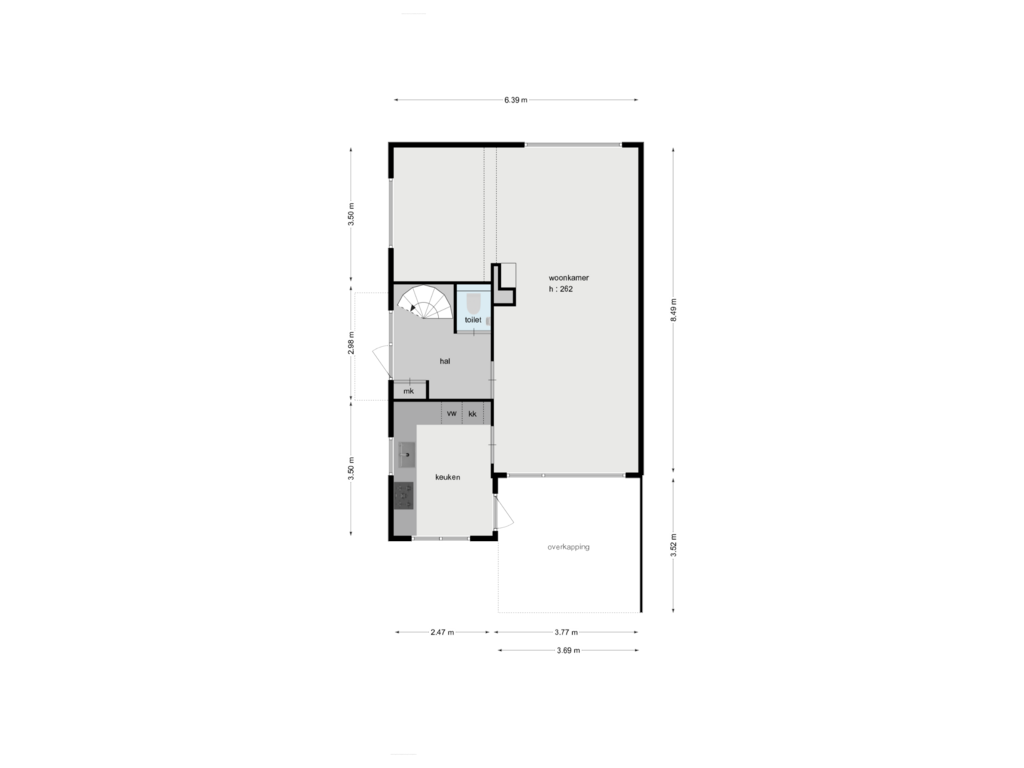 Bekijk plattegrond van begane grond van Schoutenlaan 26