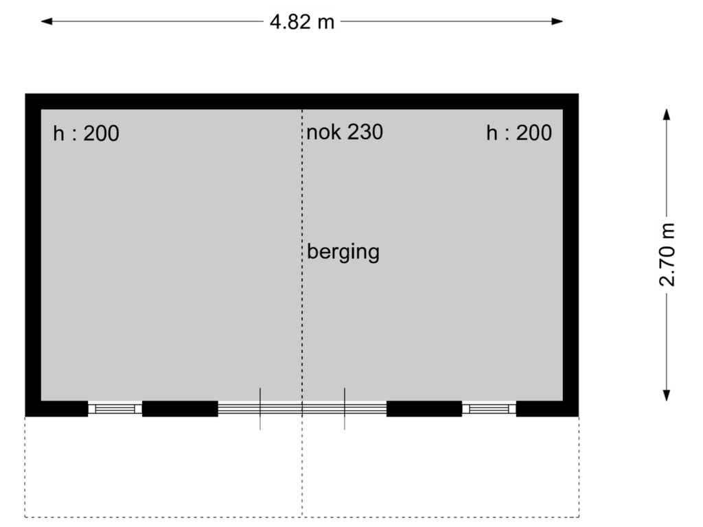 Bekijk plattegrond van berging van Schoutenlaan 26