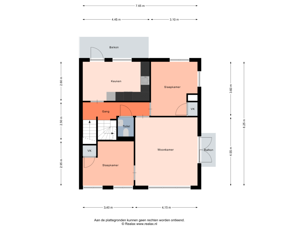 View floorplan of Verdieping 1 of Kruissteenweg 33