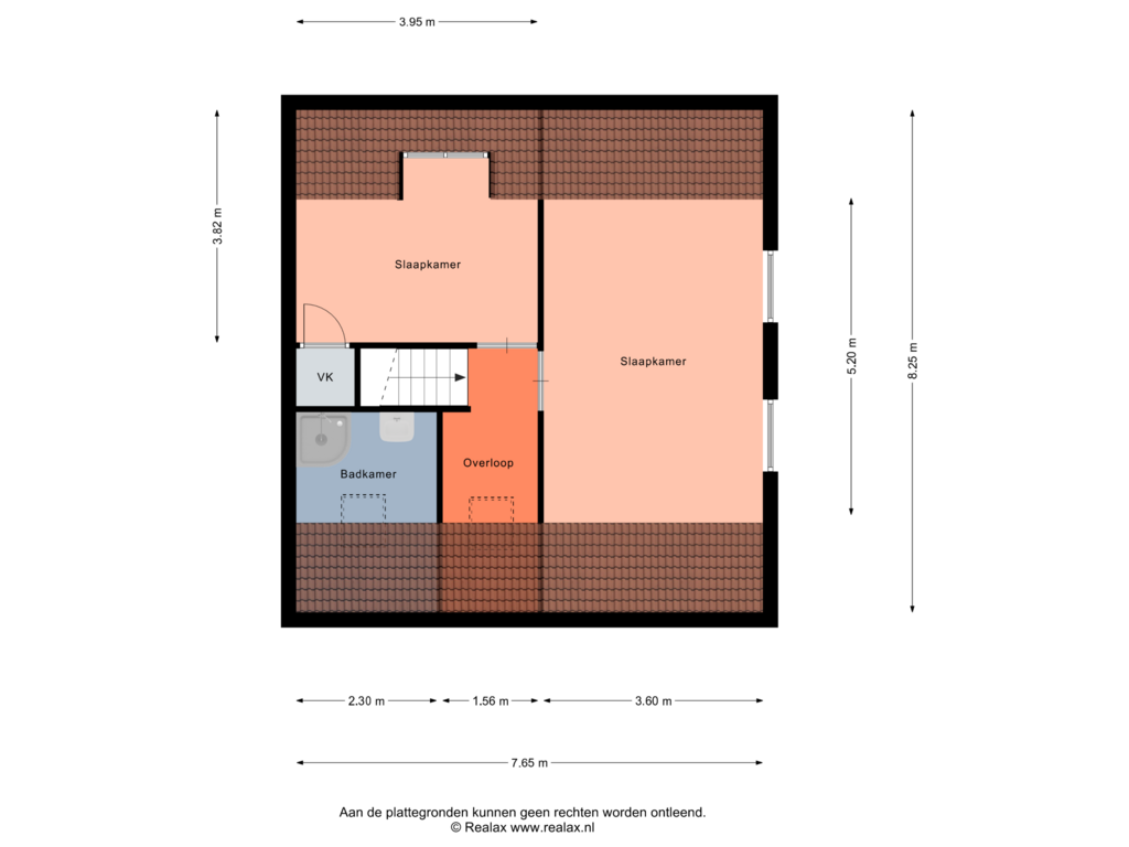 View floorplan of Verdieping 2 of Kruissteenweg 33