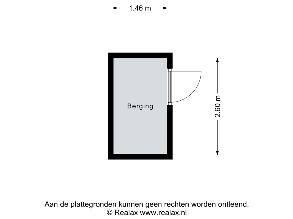 View floorplan of Berging of Kruissteenweg 33