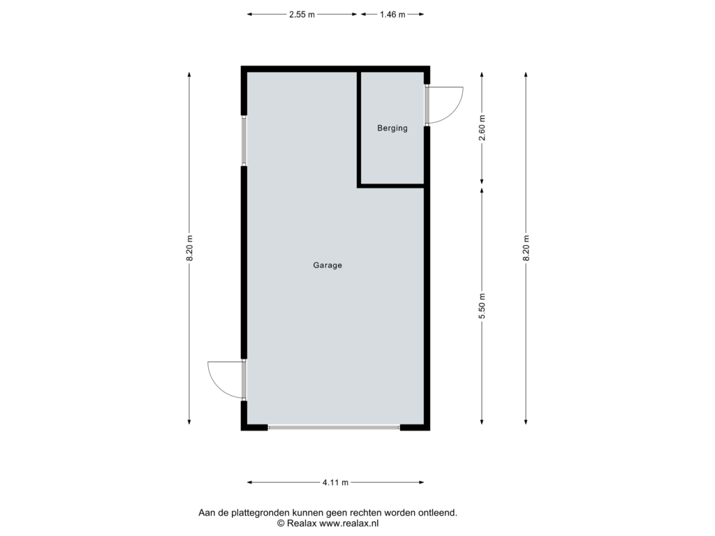 View floorplan of Garage of Kruissteenweg 33