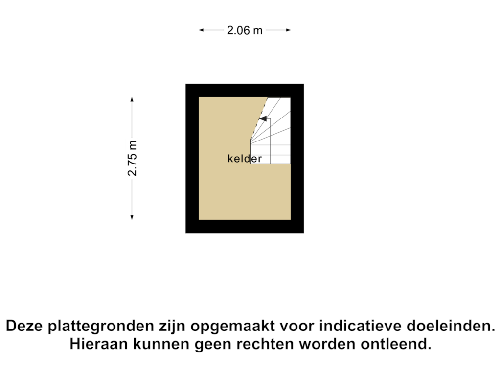 Bekijk plattegrond van Kelder van Meerweg 5