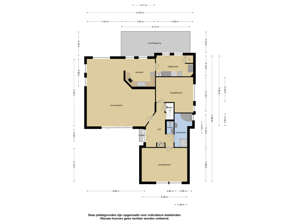 Bekijk plattegrond van Begane grond van Meerweg 5