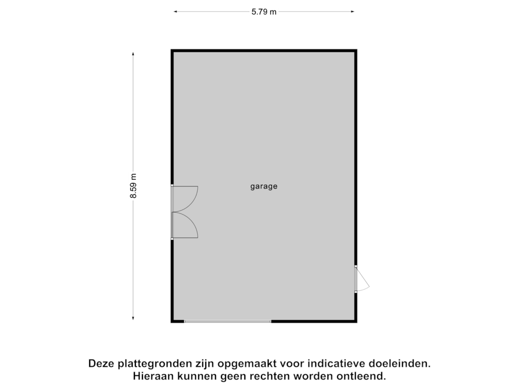 Bekijk plattegrond van Garage 1 van Meerweg 5