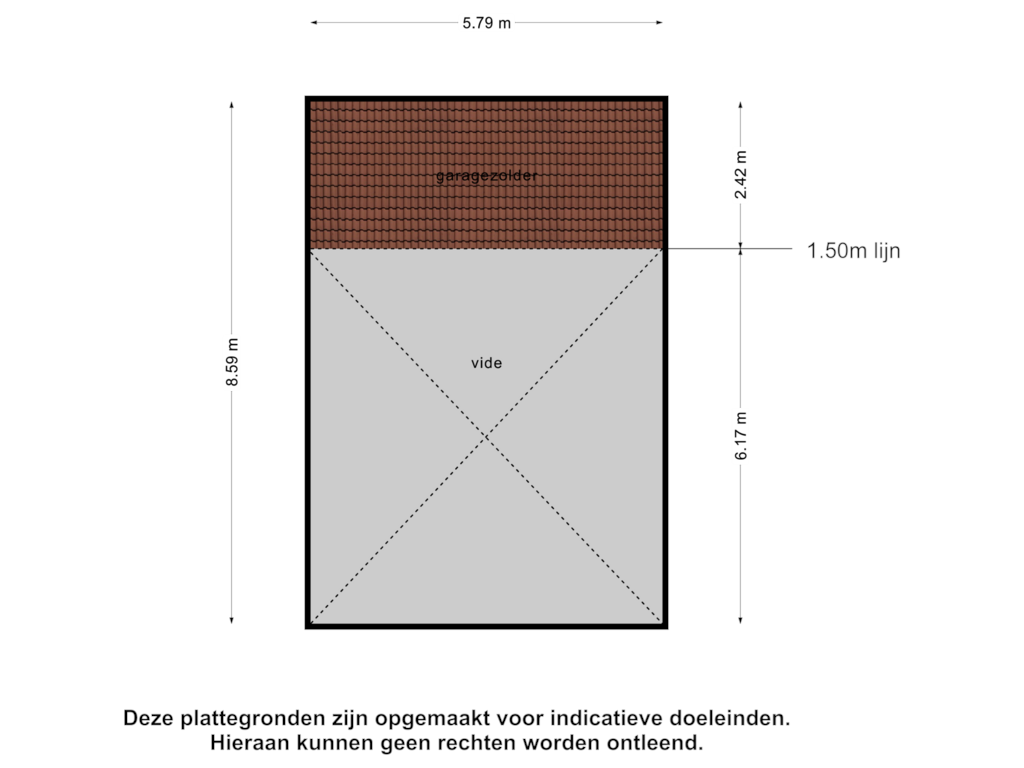 Bekijk plattegrond van Garagezolder van Meerweg 5