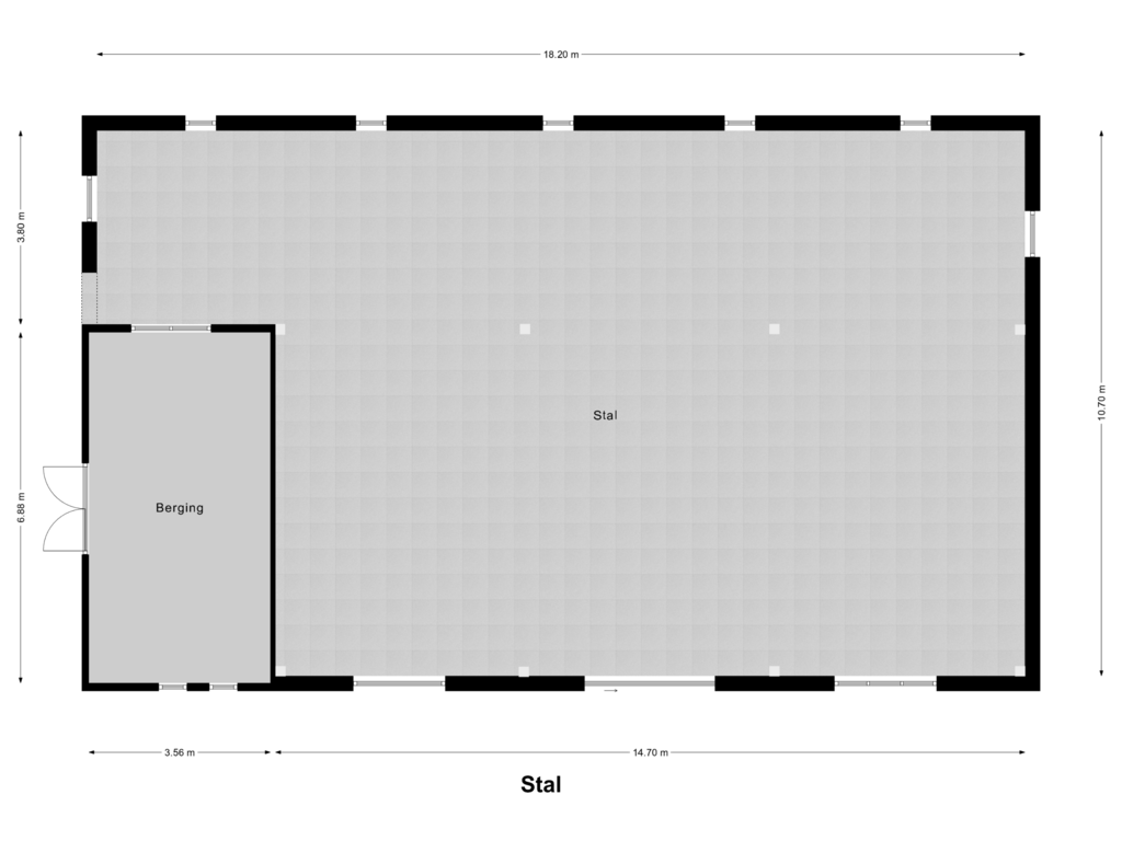 Bekijk plattegrond van Stal van Diepvennendijk 2