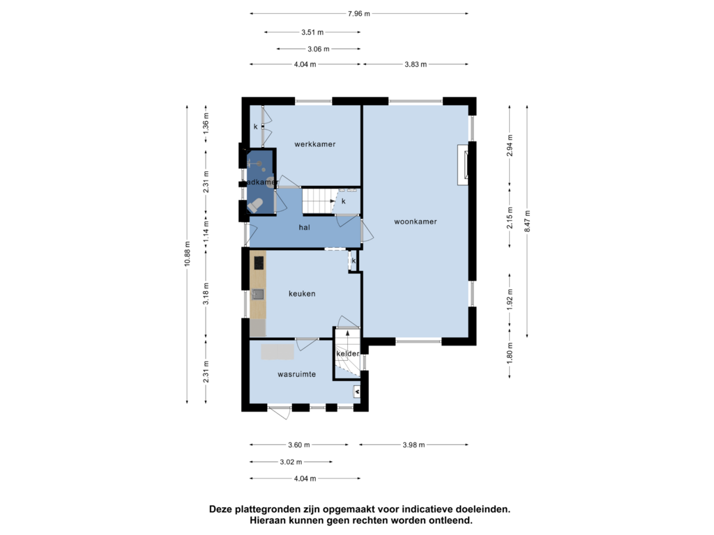 Bekijk plattegrond van Begane grond van Molenallee 63