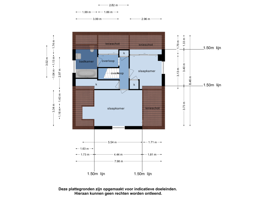 Bekijk plattegrond van 1e verdieping van Molenallee 63