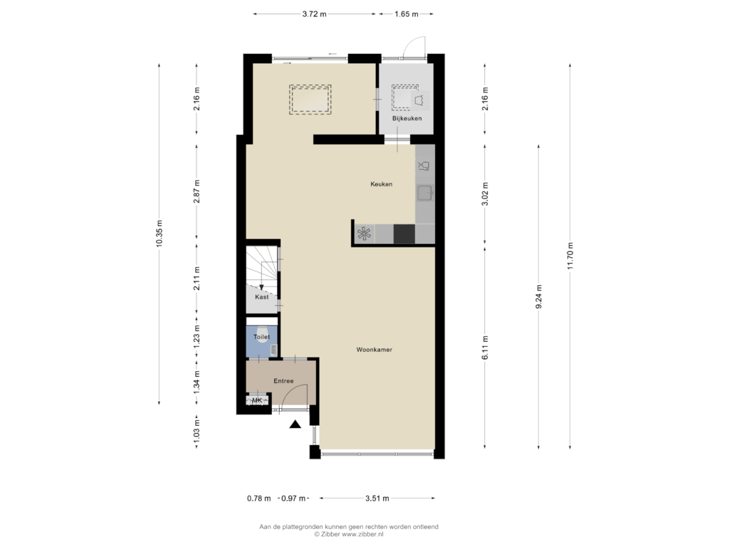 Bekijk plattegrond van Begane Grond van Duiker 24