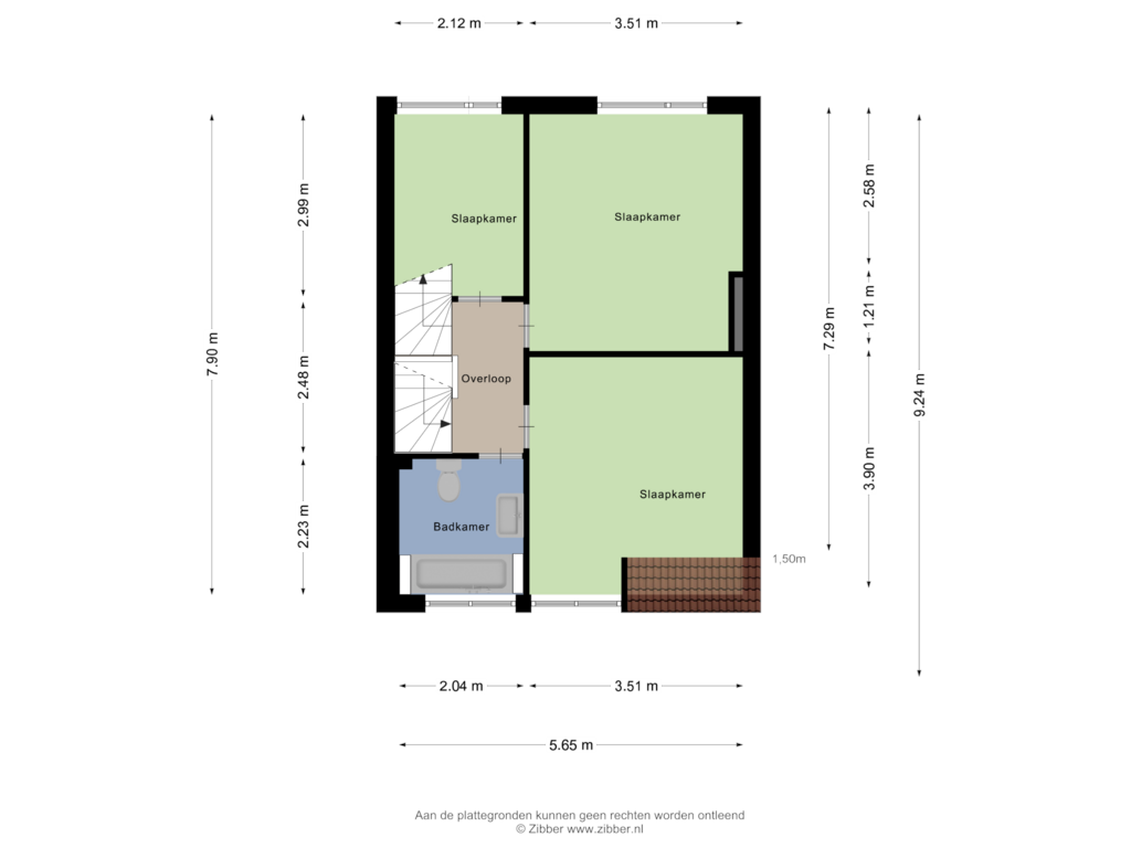 Bekijk plattegrond van Eerste Verdieping van Duiker 24