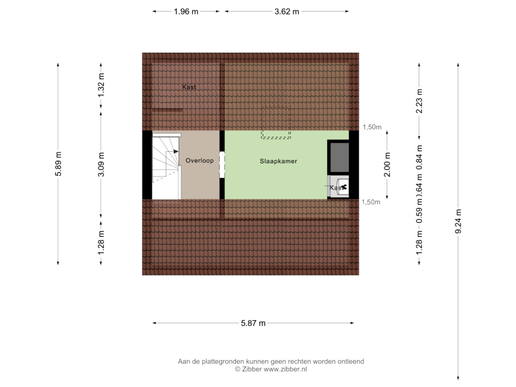 Bekijk plattegrond van Tweede Verdieping van Duiker 24