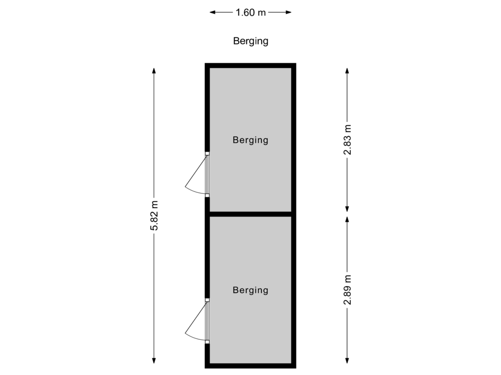 View floorplan of Berging of Verburghlaan 26