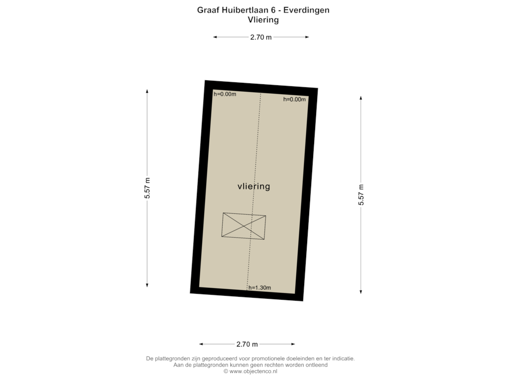 Bekijk plattegrond van VLIERING van Graaf Huibertlaan 6