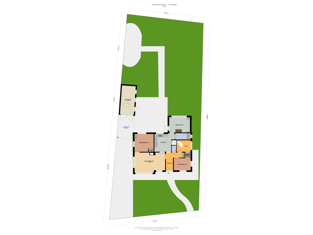 Bekijk plattegrond van TUIN van Graaf Huibertlaan 6