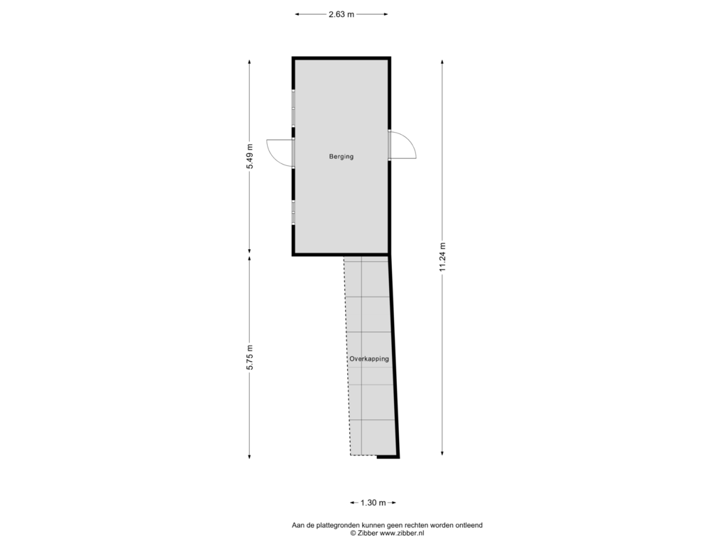 Bekijk plattegrond van Berging van Hierdenseweg 29