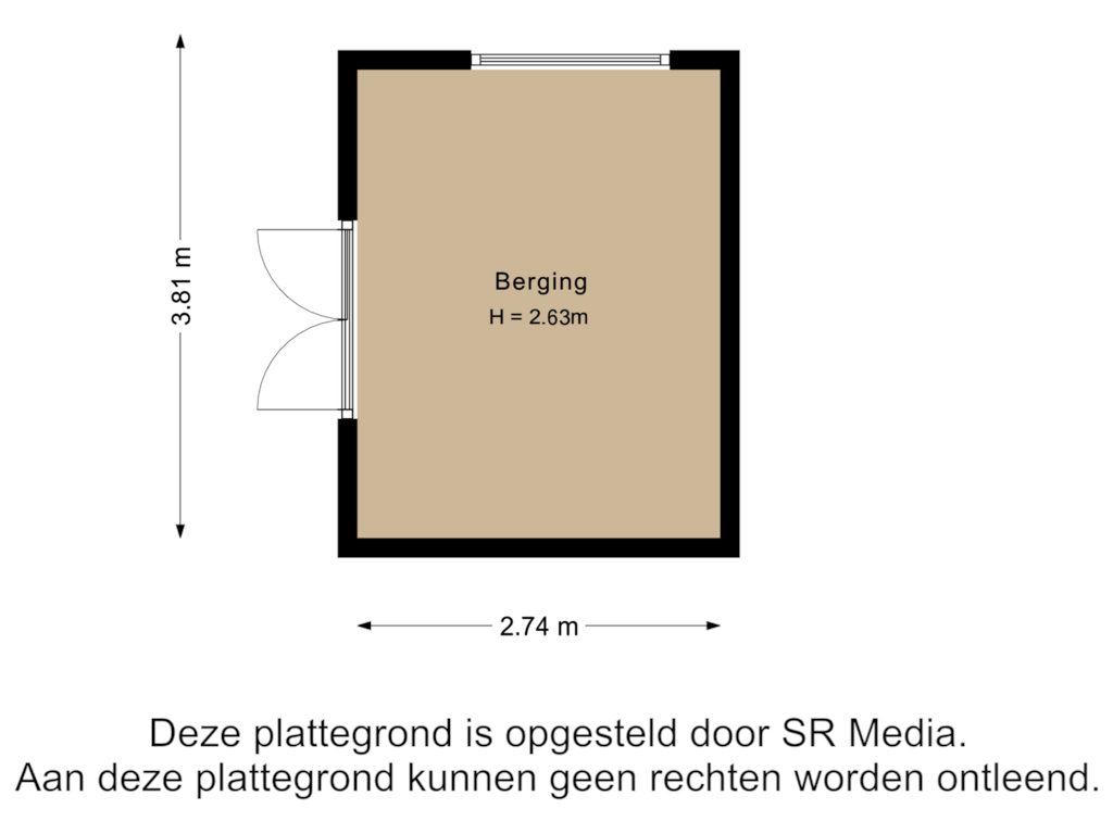 View floorplan of Berging of Vogels' tún 85