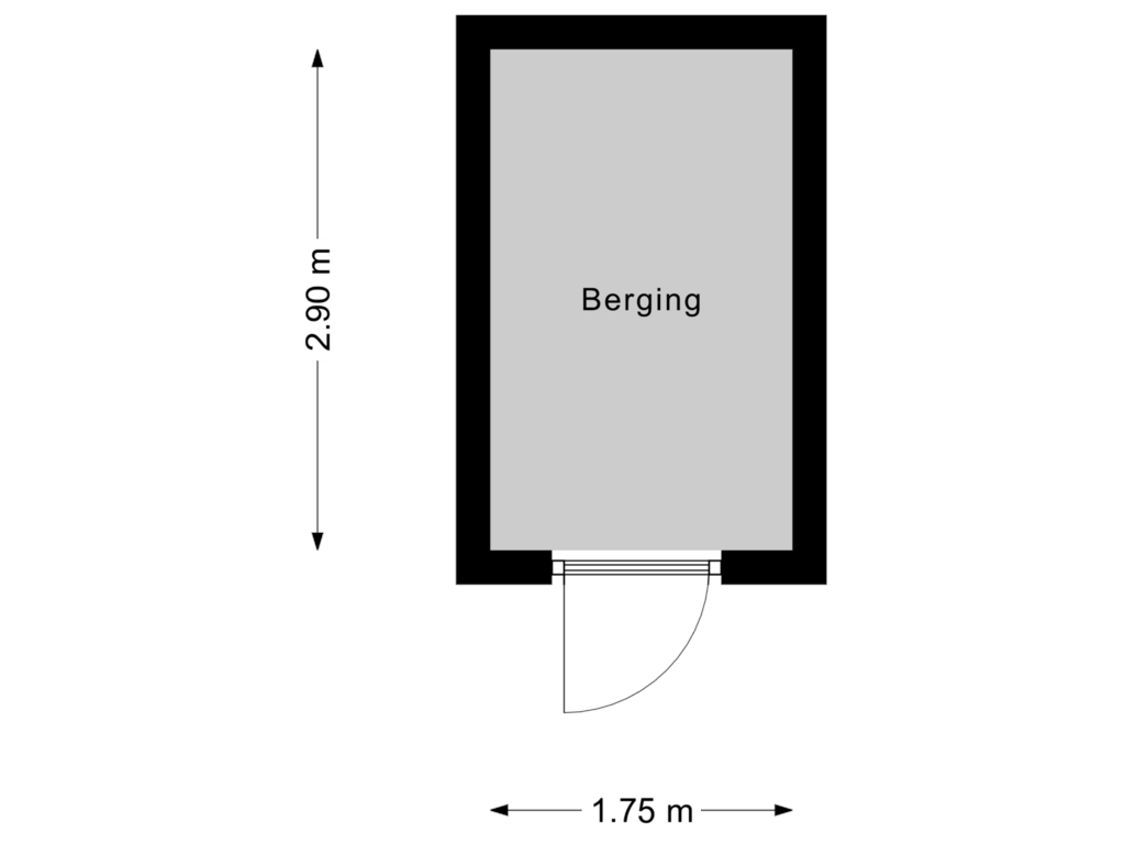 Bekijk plattegrond van Berging van Pilarenlaan 4-K34