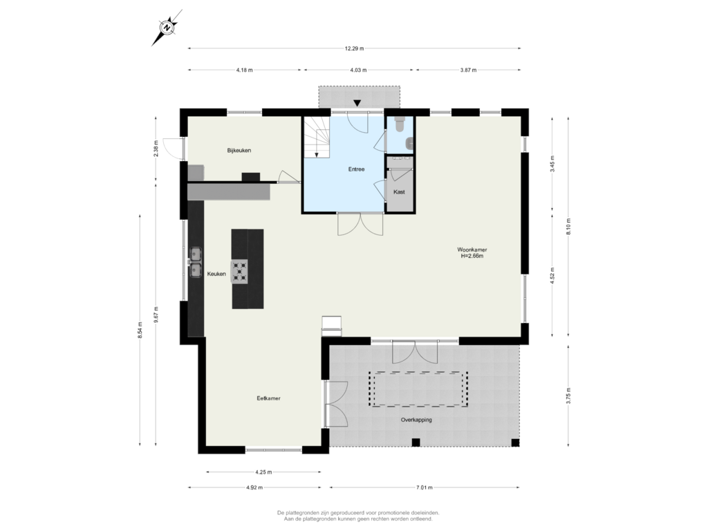 Bekijk plattegrond van Begane Grond van Verdilaan 58