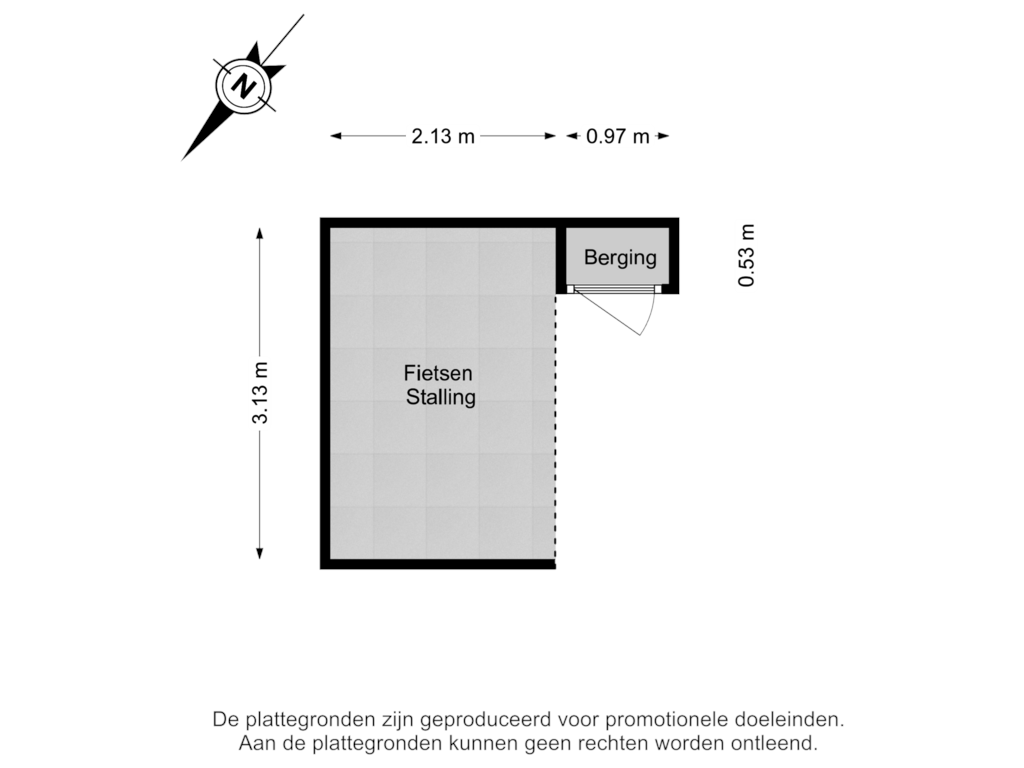 Bekijk plattegrond van Fietsenstalling van Verdilaan 58