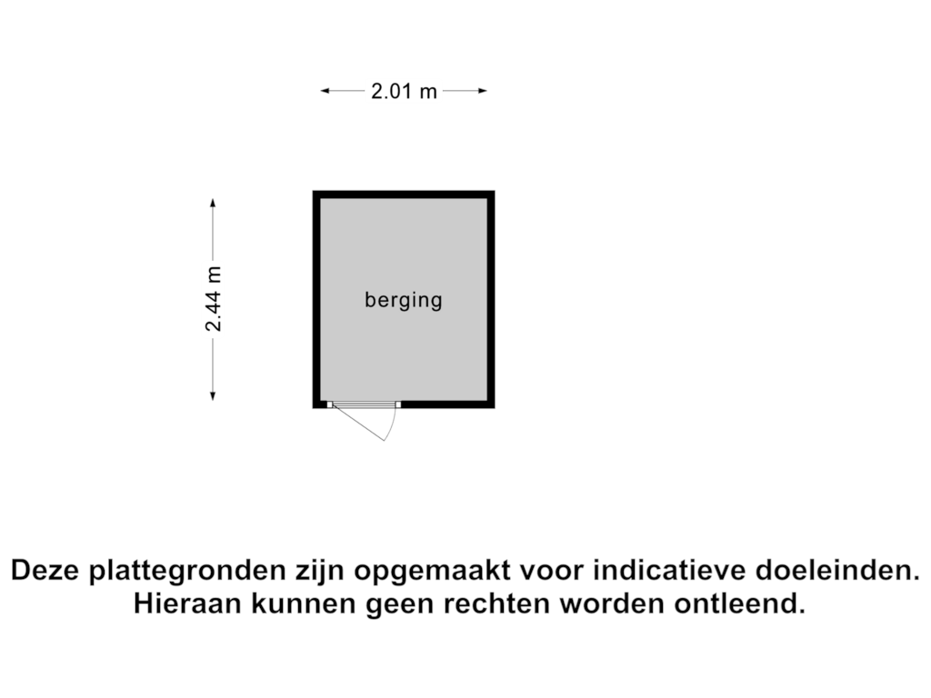 Bekijk plattegrond van 2_Berging van Evertsenstraat 3-J