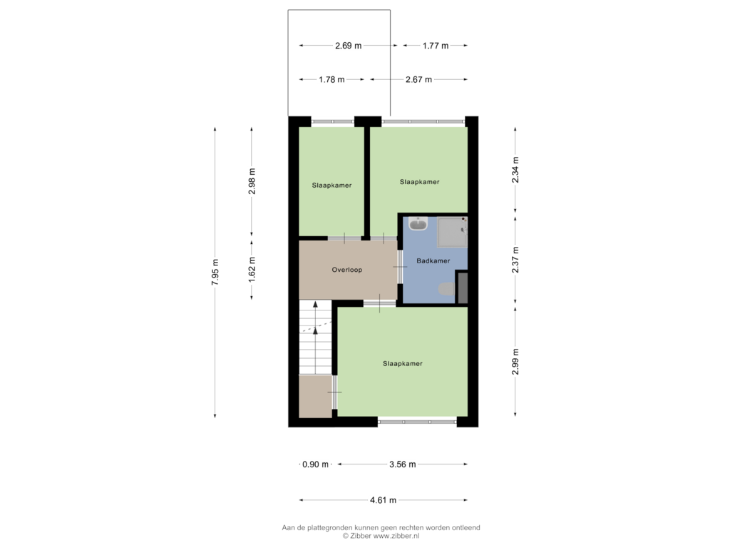 Bekijk plattegrond van Eerste Verdieping van Antoniusstraat 30