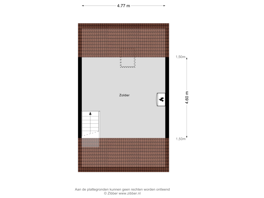 Bekijk plattegrond van Zolder van Antoniusstraat 30