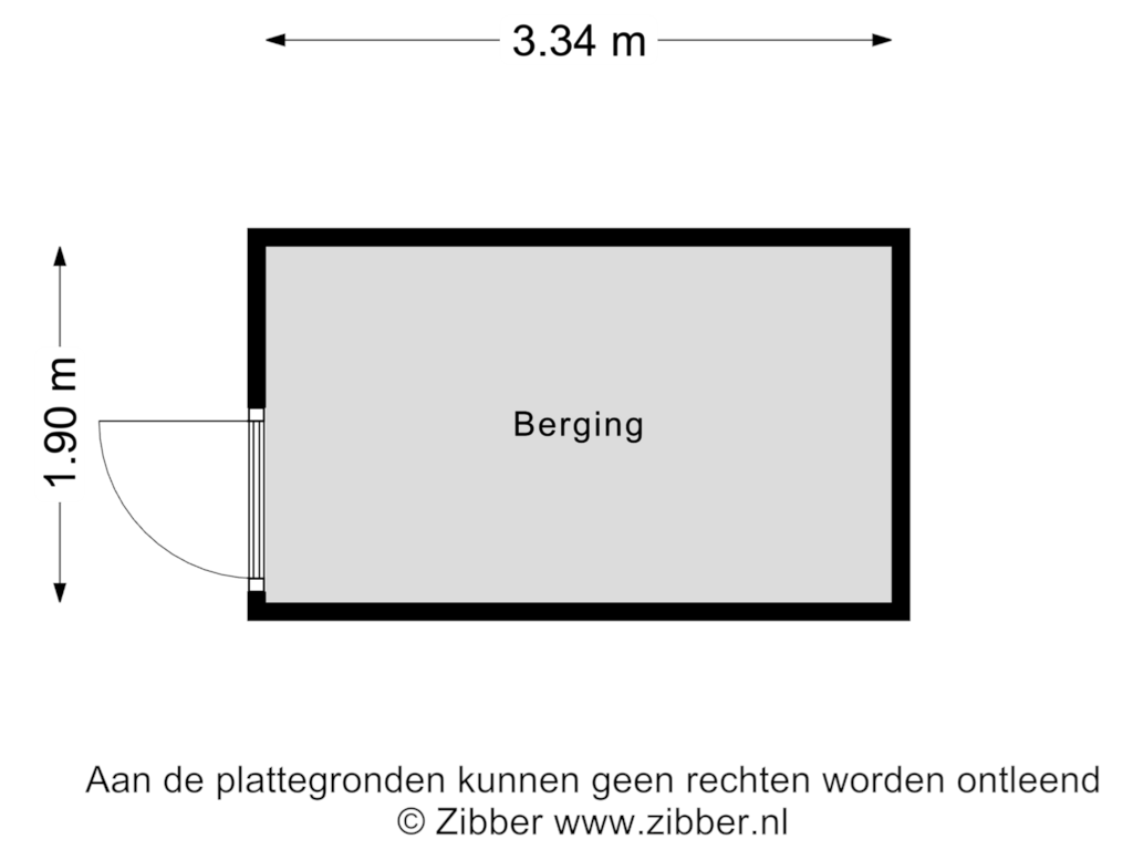 Bekijk plattegrond van Berging van Antoniusstraat 30