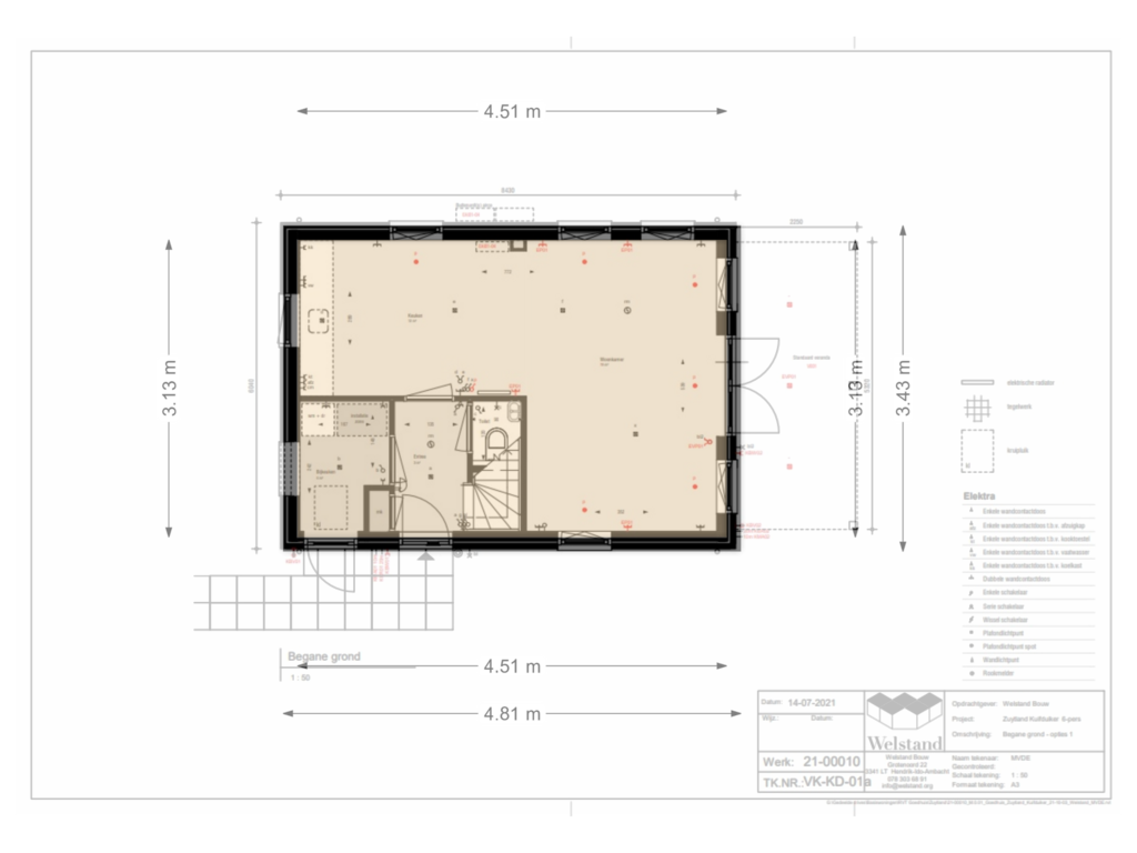 Bekijk plattegrond van First floor van Wevelsweg 9