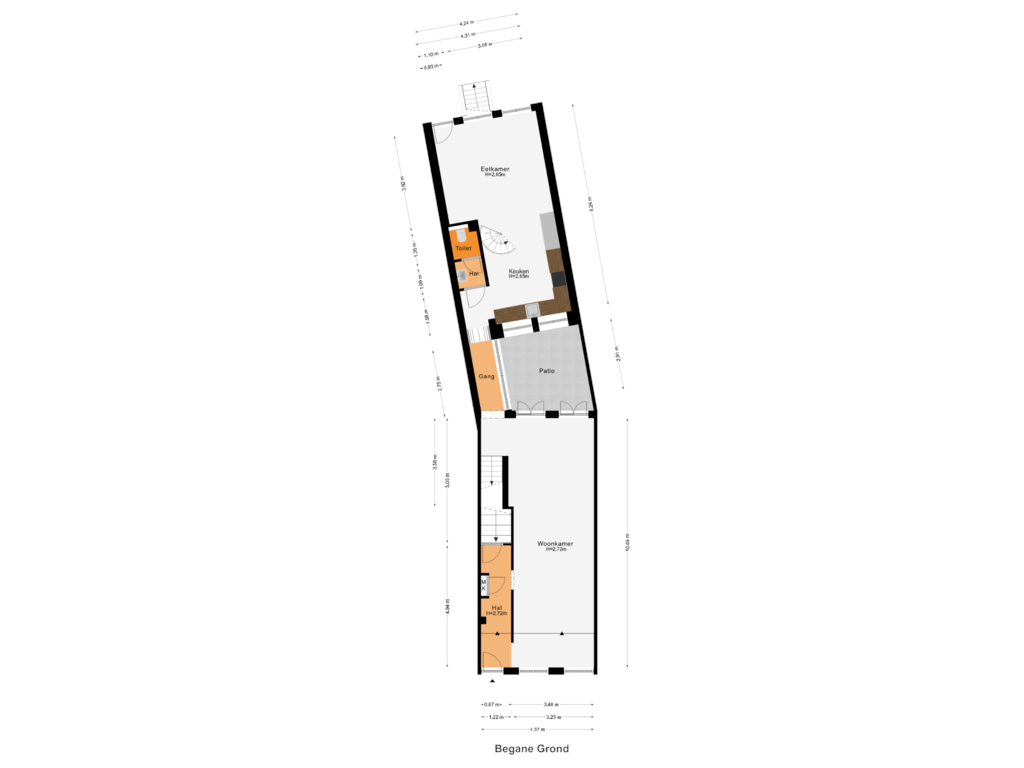 View floorplan of Begane Grond of Hoogbrugstraat 56