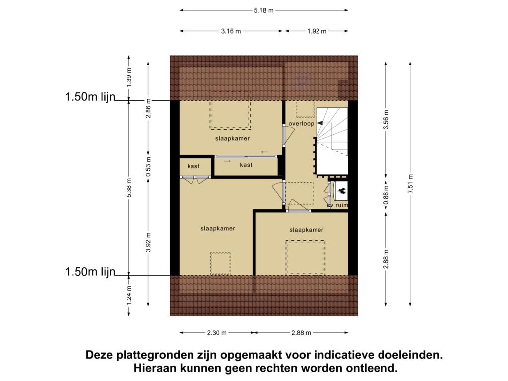 Bekijk plattegrond van Eerste Verdieping van Pimpelmeesstraat 53